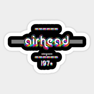 Airhead 1970 ColorGroove Retro-Rainbow-Tube nostalgia (wf) Sticker